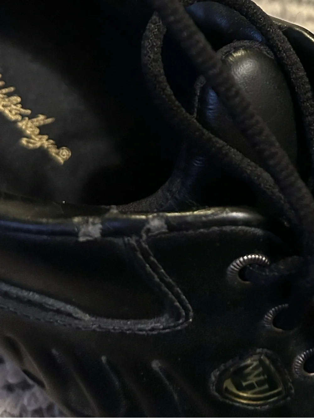 Walter Hagen Men's Black Leather Lace-Up Golf Shoes Size 10.5